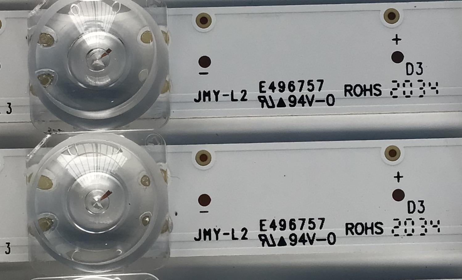 KIT DE LEDS ORIGINAL PARA TV TCL 6 PIEZAS / NUMERO DE PARTE TCL-75F8-3030FC / TCL-75F8-3030FC-A-LX20200601 VER.3 / TCL-75F8-3030FC-B-LX20200601 VER.3 / YHA-4CLB7514-YH / PANEL LVU750NDEL-CD9W03 V2 / MODELO 75S431 / 75S434 - Imagen 4