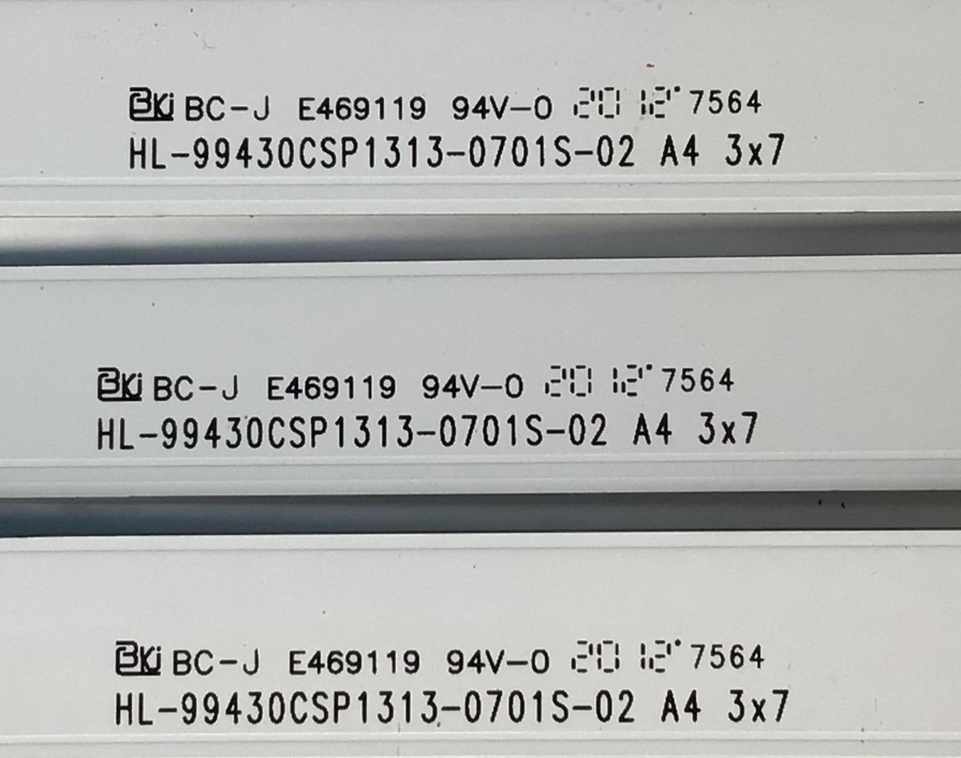 KIT DE LED'S PARA TV LG (3 PIEZAS) / NUMERO DE PARTE 99430CSP1313-0701S-02 / HL-99430CSP1313-0701S-02  A4 / LC43490117A / PANEL NC430DUE-VHHX1 / MODELO 43LM5700PUA  - Imagen 4