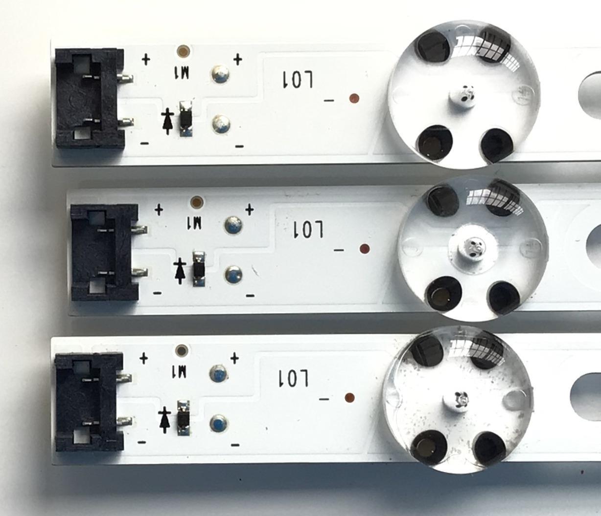 KIT DE LED'S PARA TV LG (3 PIEZAS) / NUMERO DE PARTE 99430CSP1313-0701S-02 / HL-99430CSP1313-0701S-02  A4 / LC43490117A / PANEL NC430DUE-VHHX1 / MODELO 43LM5700PUA  - Imagen 2
