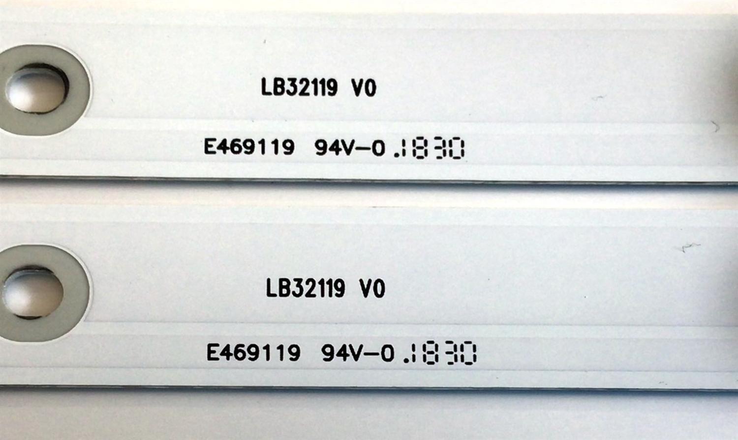 KIT DE LED'S PARA TV SHARP (2 PIEZAS) / NUMERO DE PARTE LB32119 / LB32119 V0 / 1197659 / E469119 / MODELO LC-32LB601U - Imagen 3
