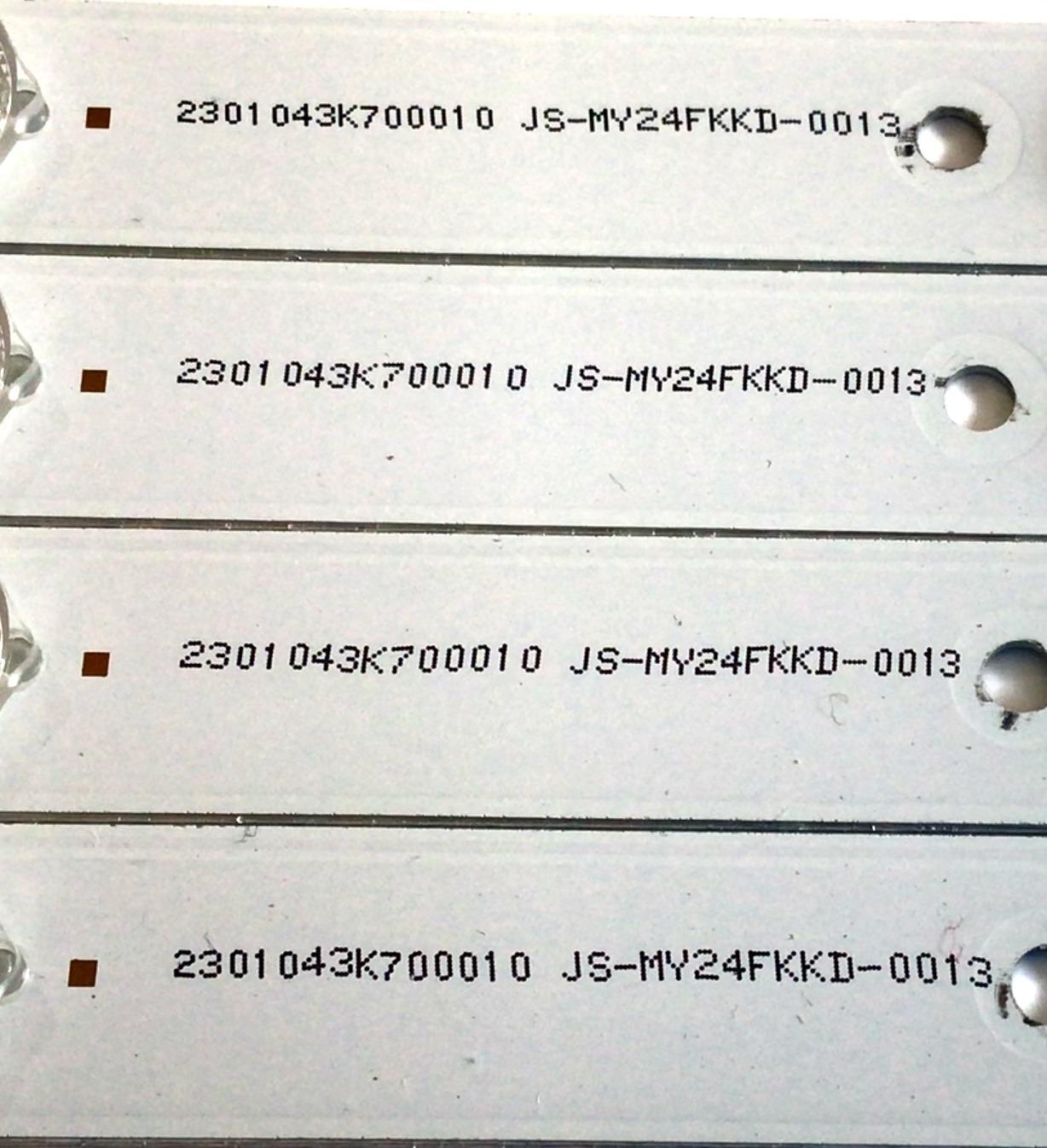 KIT DE LED'S PARA TV SCEPTRE (4 PIEZAS) / NUMERO DE PARTE 3BL-T8454102-12 / 2301043K700010 / JS-MY24FKKD-0013 / PANEL LC430EGY(SH)(M1) / MODELOS U43 / U43 LMIV58AA - Imagen 3