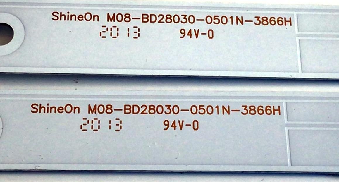 KIT DE LED'S PARA TV LG (2 PIEZAS) / NUMERO DE PARTE M08-BD28030-0501N / M08-BD28030-0501N-3866H / 70401-00657 / SK3UB51 / PUX4B0 / YK3EUYK3 / PANEL BOEI280WX1 / MODELO 28LM400B-PU - Imagen 2