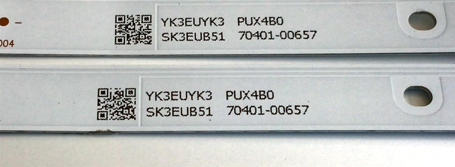 KIT DE LED'S PARA TV LG (2 PIEZAS) / NUMERO DE PARTE M08-BD28030-0501N / M08-BD28030-0501N-3866H / 70401-00657 / SK3UB51 / PUX4B0 / YK3EUYK3 / PANEL BOEI280WX1 / MODELO 28LM400B-PU - Imagen 3