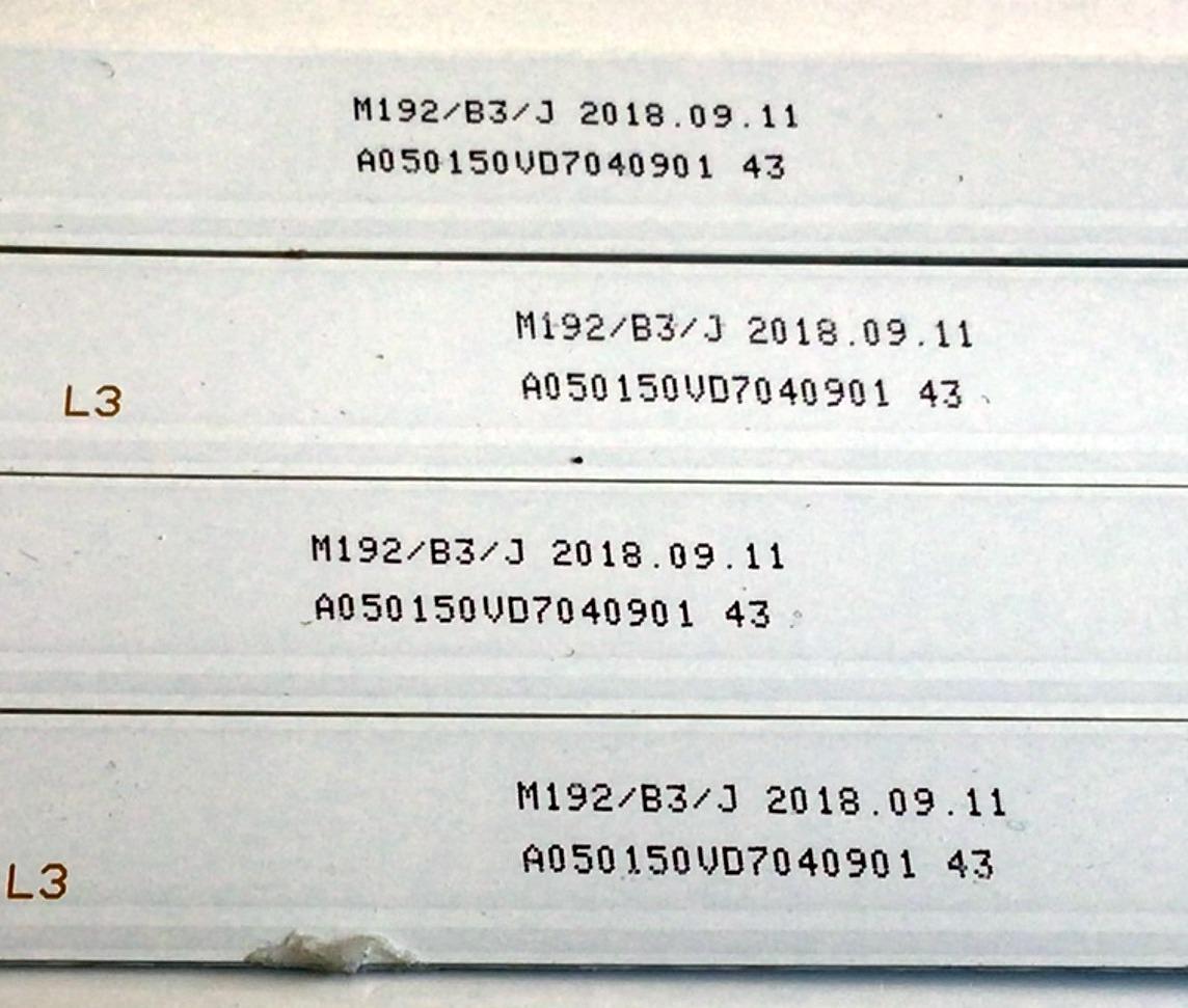 KIT DE LED'S PARA TV ELEMENT (4 PIEZAS) / NUMERO DE PARTE DLED50XMDG / DLED50XMDG 4X9 1005 / 50VD7 / A050150VD7040901 / PANEL CV500U1-T01 / MODELOS E2SW5018 / E25W5018  K8ACM - Imagen 4