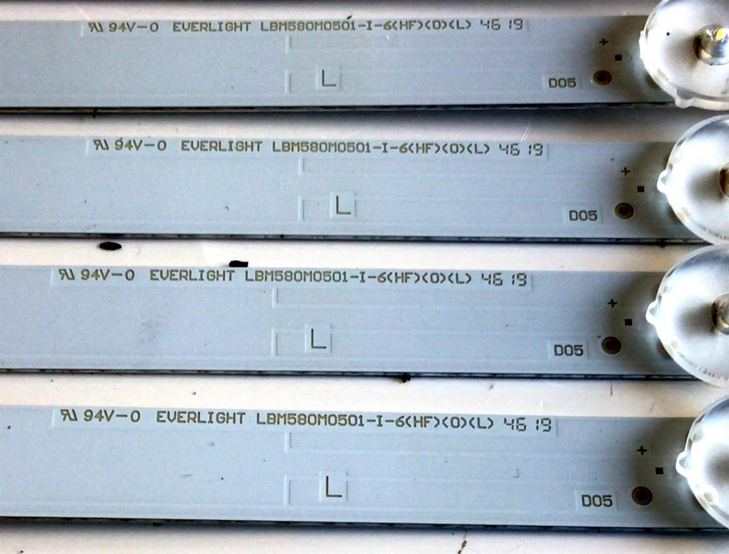 KIT DE LEDS PARA VIZIO ORIGINAL 10 PIEZAS / NUMERO DE PARTE LBM580M0501 / LBM580M0601 / LBM580M0501-I-6(HF)(0)(L) / LBM580M0601-J-6(HF)(0)(R) / 210BZ05DLB33LBRC6E / PANEL TPT580B5-U1T01.D / MODELO V585-G1 - Imagen 3