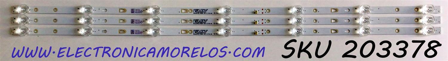 KIT DE LED'S PARA TV (3 PIEZAS) / NUMERO DE PARTE 30339007042 / LED39D07-ZC26AG-02 / 39000M79 / C20C21 / 191120AF6 / E78030 / 6710-A0 
