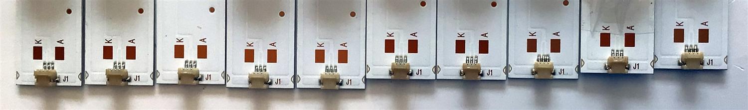 KIT DE LED'S PARA TV VIZIO (10 PIEZAS) / NUMERO PARTE 303HX550001 / HFSX55D07-ZC46AG-02 / HX550M02 / 70401-01054 / PANEL'S HV550QUB-H10 / BOEI550WU1 / MODELOS M556-G4 / M556-G4  LBNFQNAV / LBPFQNBV - Imagen 4