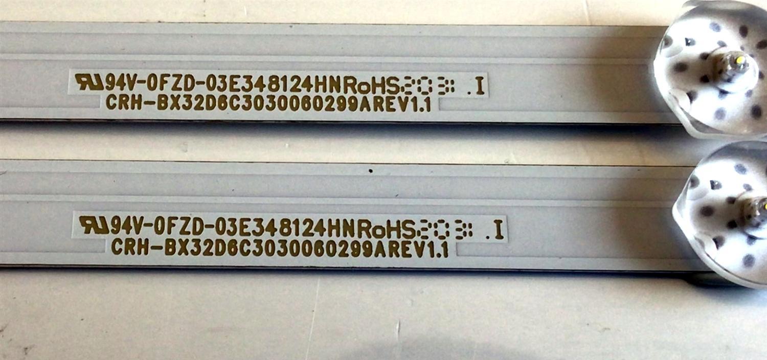 KIT DE LED'S PARA TV ONN (2 PIEZAS) / NUMERO DE PARTE LB-C320-D6C / LB-C320-D6C-X-H-6-12-X1 / CRH-BX32D6C3030060299AREV1.1 / 32D6C / 223554 / Y166-L05-KA-5  B07L1AJ / PANEL C320Y19-D6 / MODELO 100012589 (32 PULGADAS) - Imagen 2