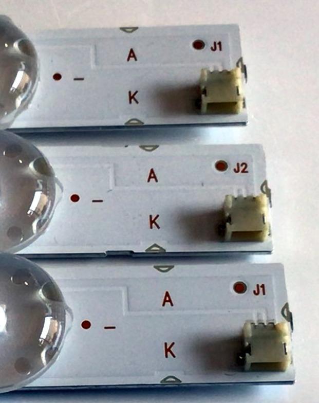 KIT DE LED'S PARA TV VIZIO (3 PIEZAS) NUMERO DE PARTE 303HX430033 / HFSX43D08-ZC22AG-04E / HX430M07 / PANEL'S BOEI430WU1 / MODELO D43FX-F4 - Imagen 2