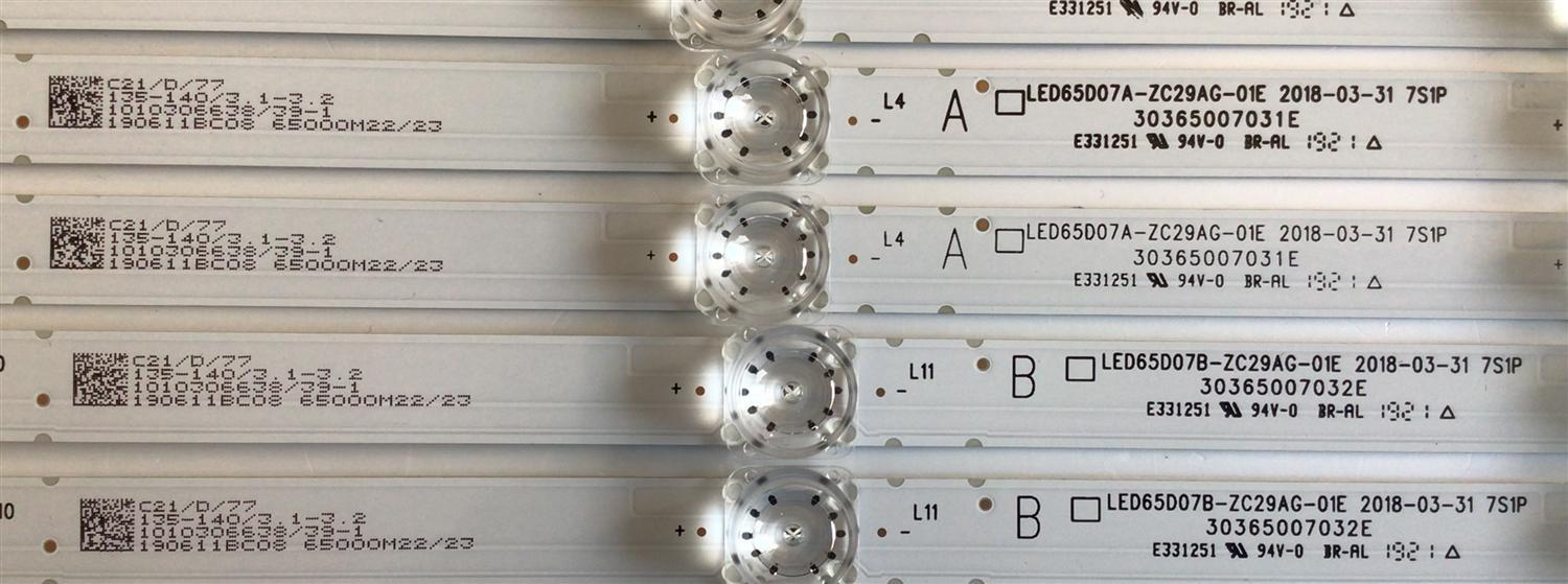 KIT DE LED'S PARA TV WESTINGHOUSE (12 PIEZAS) / NUMERO DE PARTE LED65D07A-ZC29AG-01E / LED65D07B-ZC29AG-01E / 30365007031E / 30365007032E / 190611BC08 / 1010306638 / 65000M22 / PANEL'S JR645R3HA7L / LSC650FN04-3 / MODELO WR65UX4019 - Imagen 2