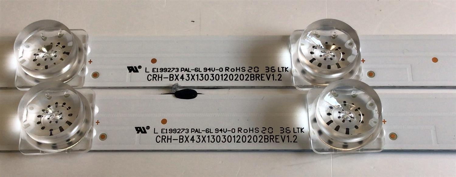 KIT DE LED'S PARA TV HISENSE (2 PIEZAS) / NUMERO DE PARTE SVH425A13 / CRH-BX43X13030120202BREV1.2 / JHD425X1F71-T0L1-2020021201+SVH425A13 / PANEL JHD425X1F71-T0L1/S1/MCKD-3A/ROH / MODELO 43H4030F3 - Imagen 3
