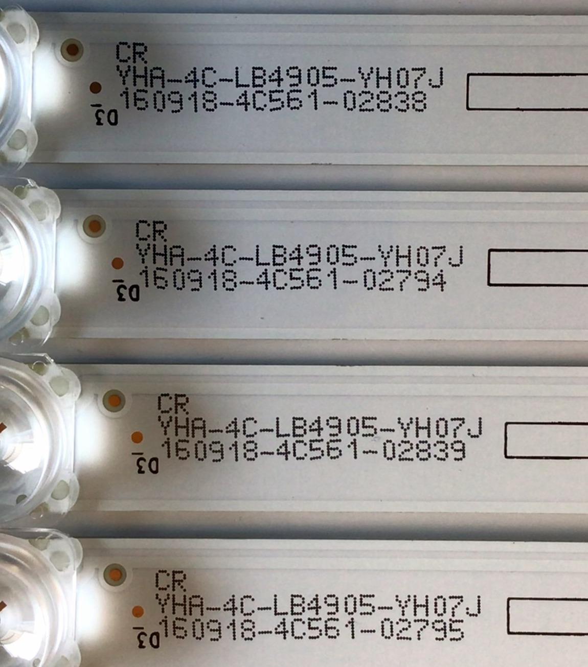KIT DE LED'S PARA TV TCL (8 PIEZAS) / NUMERO DE PARTE 49D2900 / TCL_49D2900_5X4_3030_LX20180403 / TCL_49D2900_4X4_3030_LX20180403 / YHA-4C-LB4905-YH / PANEL LVU485ND1L / MODELO 50S431 - Imagen 3