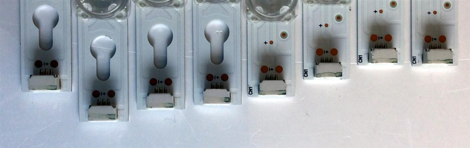 KIT DE LED'S PARA TV TCL (8 PIEZAS) / NUMERO DE PARTE 49D2900 / TCL_49D2900_5X4_3030_LX20180403 / TCL_49D2900_4X4_3030_LX20180403 / YHA-4C-LB4905-YH / PANEL LVU485ND1L / MODELO 50S431 - Imagen 5