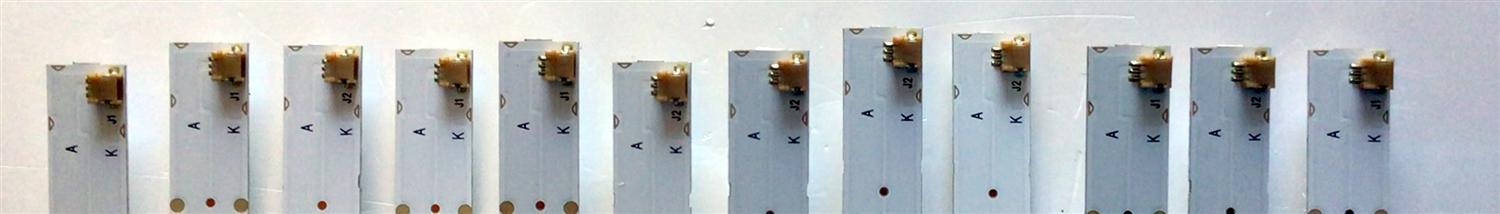 KIT DE LED'S PARA TV PHILIPS (12 PIEZAS) NUMERO DE PARTE 303HX750011 / HFXS75D07-ZC66AG-04 / HX750M10 / PANEL BOEI750WQ1 / MODELO 75PFL5604/F7A - Imagen 2