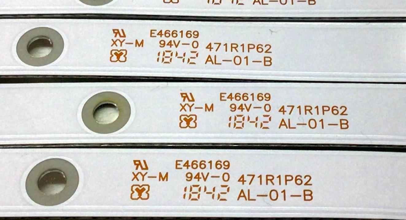KIT DE LED'S PARA TV W BOX (9 PIEZAS) / NUMERO DE PARTE 4708-K49WDC-A2213N01 / K490WDC1 A2 / K490WDC1188072 / 471R1P62 / PANEL K490WDC2 / MODELO 0E-49LED4K / IM-49US820 - Imagen 4