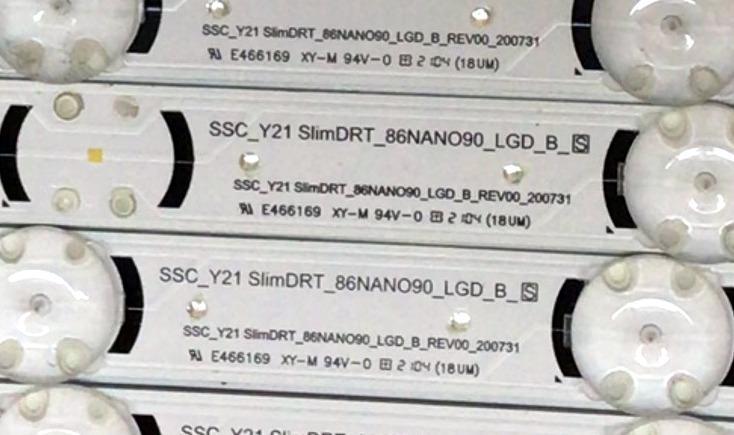 KIT DE LED´S PARA TV LG NANOCELL (72 PIEZAS) / NUMERO DE PARTE EAV65014901 / EAV65014801 / 86NANO90 / E466169 / 20P00038C / PANEL NC860DQD-AAKH1 / MODELO 86NANO90UPA / 86NAN0UPA - Imagen 5