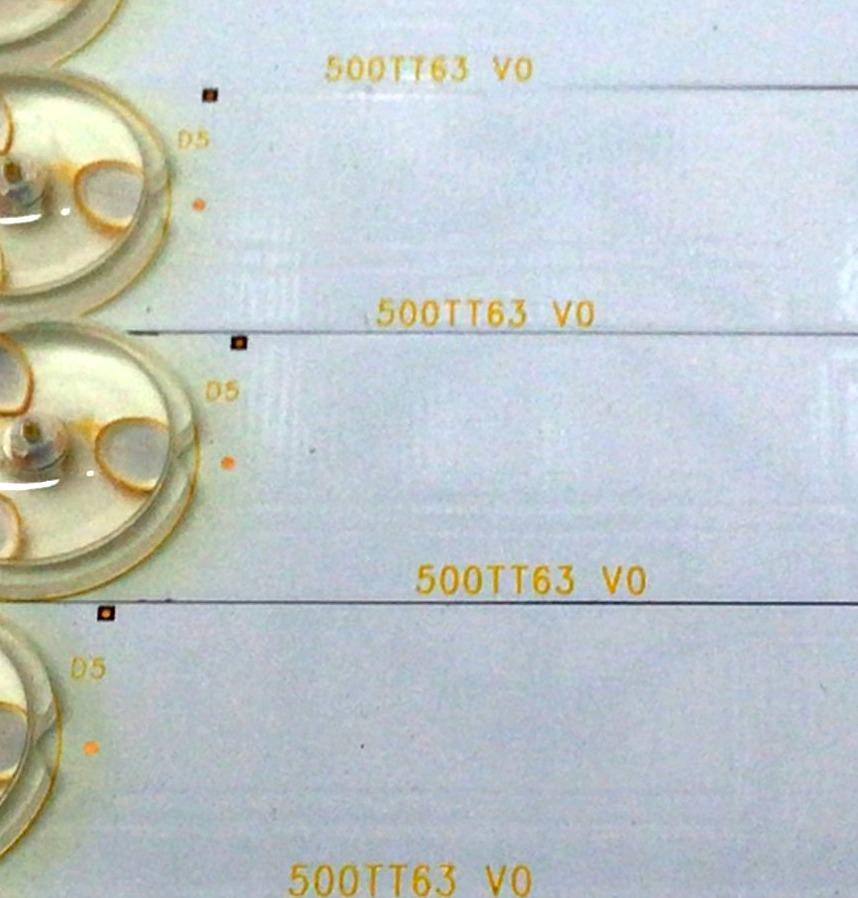 KIT DE LED´S PARA TV (12 PIEZAS) / NUMERO DE PARTE (L) 500TT63 / (R) 500TT64 / 500TT63 V0 / 500TT64 V0 / 50026001 / E213009A / PANEL TPT500J1-HVN07.U / MODELO E505 - Imagen 4