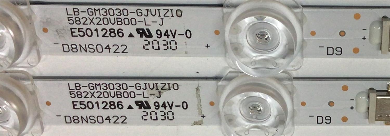 KIT DE LED´S PARA TV TOSHIBA (4 PIEZAS) / NUMERO DE PARTE LB-GM3030-GJVIZIO582X20VB00-L-J / LB-GM3030-GJVIZIO582X20VB00-R-J / E501286 / 58V585-L / 58V585-R / 210BZ09DLB334BR00X / 210BZ11DRB334BR00X / PANEL TPT580B5-U1T01.D / MODELO V585-H11 - Imagen 4