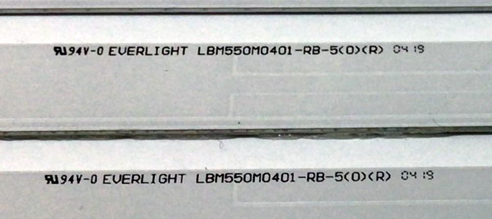 KIT DE LED´S PARA TV VIZIO (10 PIEZAS) / NUMERO DE PARTE LBM550M0401 / LBM550M0401-RB-5 / LBM550M0501-RA-4 / 210BZ04DRB33LBR01E / 210BZ05DLB33LBR01E / PANEL TPT550U1-QVN05.U / MODELO V555-G1 - Imagen 5