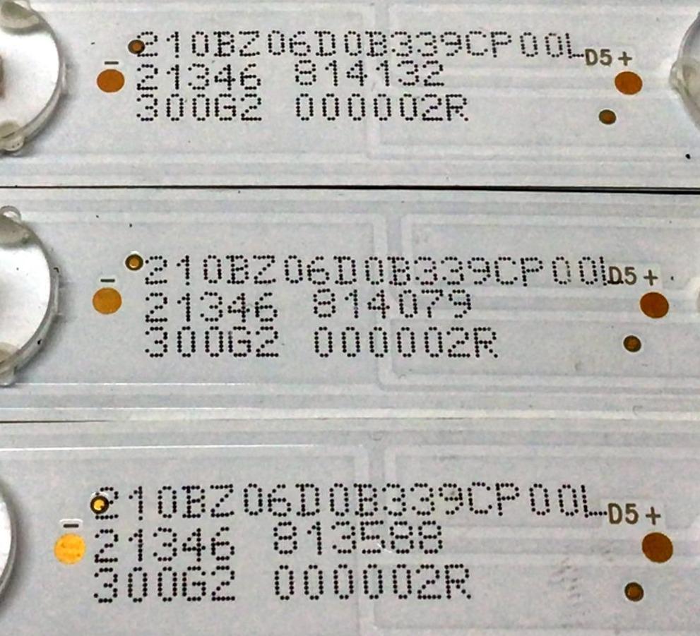 KIT DE LED´S PARA TV VIZIO (48 PIEZAS) / NUMERO DE PARTE LB6508Y / LB6508Y V0_00 / LB6508Y V1_00 / 210BZ06D0B339CP00L / E313218 / 300G2 000002R / 317B0000650V049817 / PANEL TPT650WR-QVN07.U / MODELOP65Q9-J01 - Imagen 3