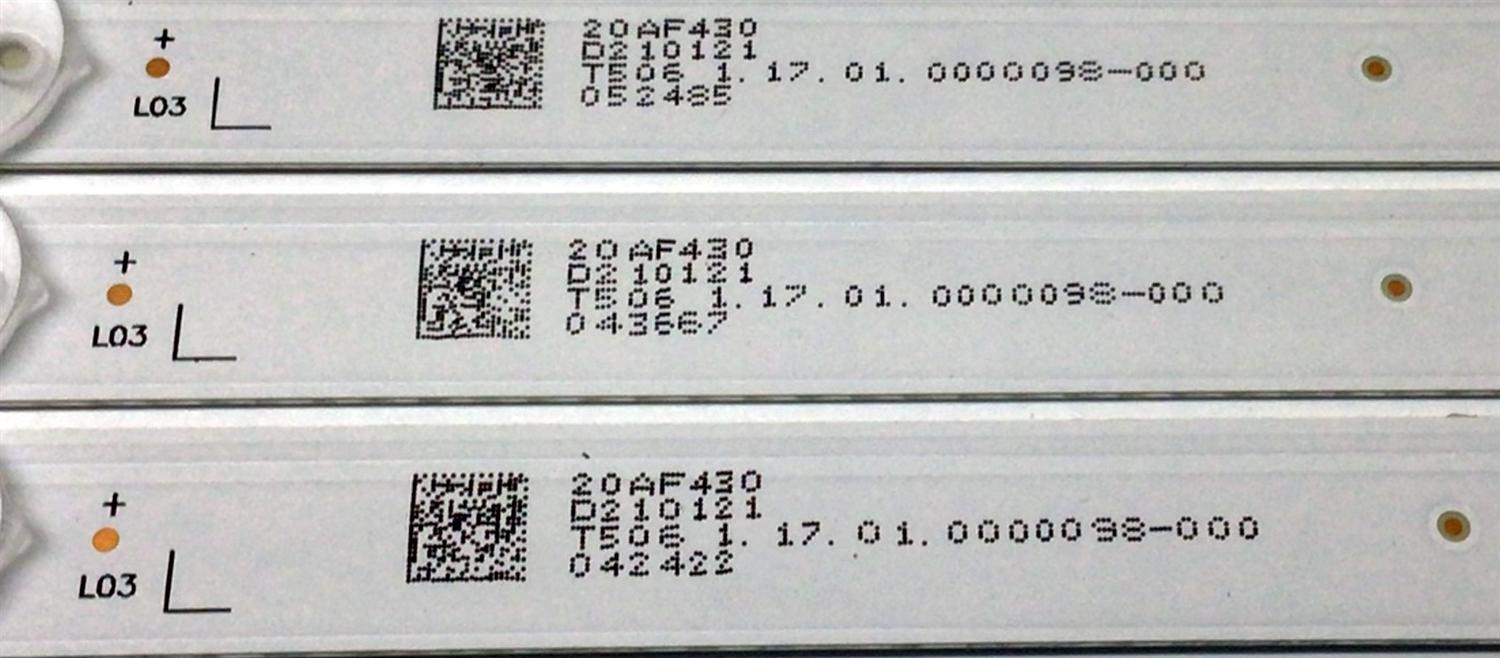 KIT DE LED´S PARA TV (3 PIEZAS) / NUMERO DE PARTE JL.D39571330-456AS-M / JL.D39571330-456AS-M_V01 / E479275 / 17.01.0000098-000 - Imagen 3