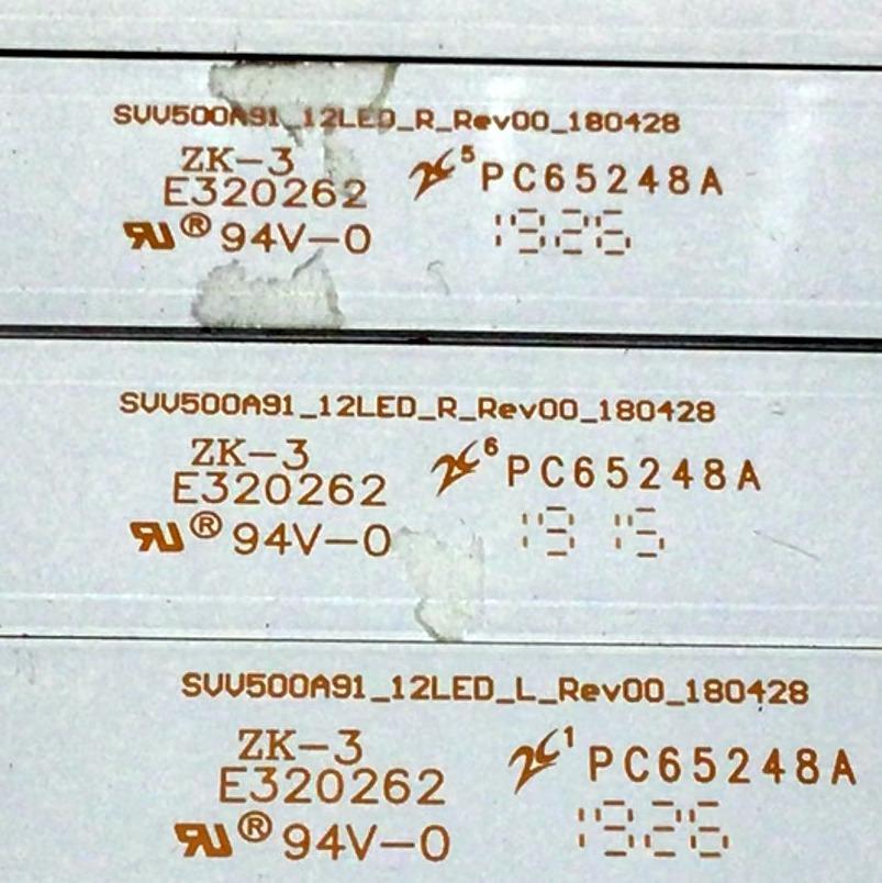 KIT DE LED´S PARA TV NEC (12 PIEZAS) / NUMERO DE PARTE SVV500A91 / PC65248A / T310E4AY325H / SVV500A91_12LED_R_REV00_180428 / SVV500A91_12LED_L_REV00_180428 / E20262 / 210BZ05DLBCBGDL03B / 210BZ07DRBCBGDL03B / PANEL TPT500U1-QVN03.U REV:S5B0AG / E507Q - Imagen 5