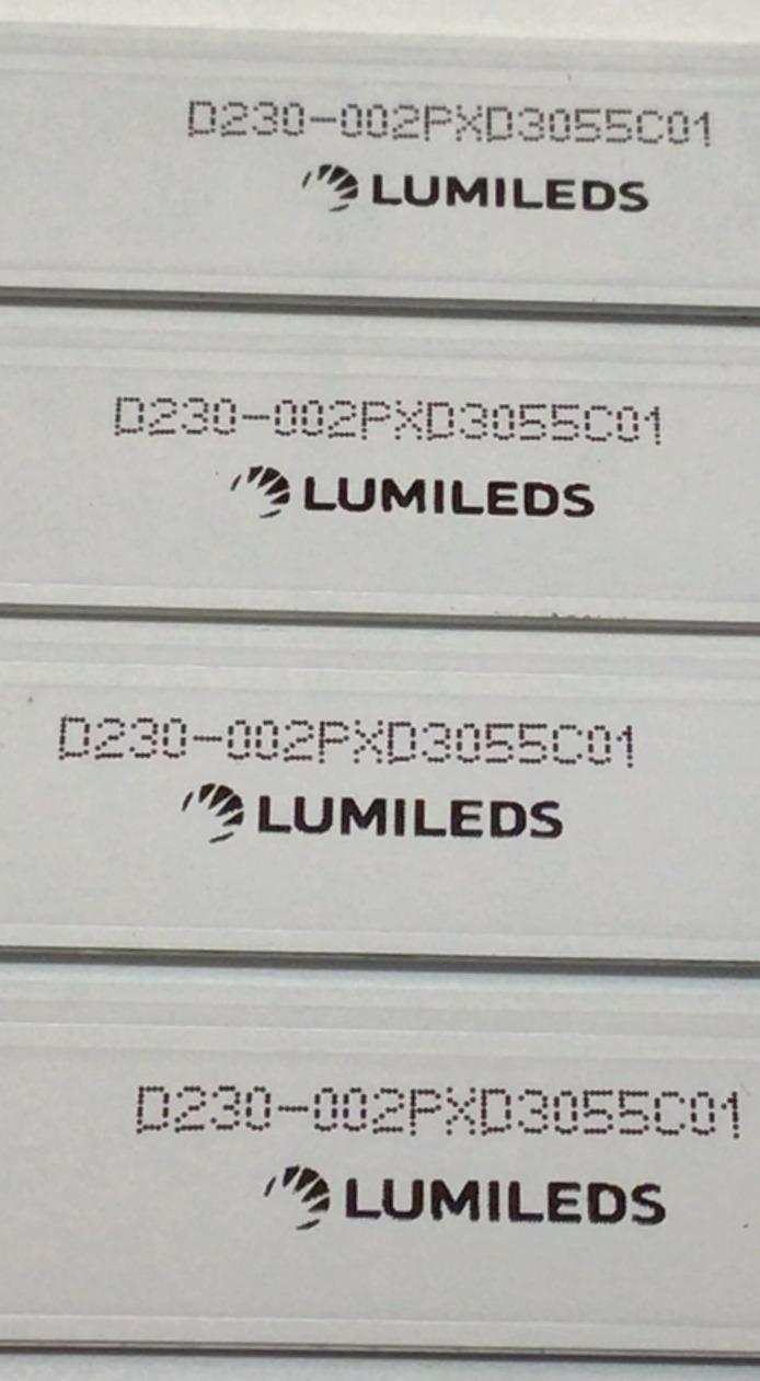 KIT DE LED'S PARA TV HITACHI ((4 PIEZAS)) / NUMERO DE PARTE 55HR332M12A2 / 55D1200 / 55D1200 12*4 / 55HR332M12A2 V1 / 4C-LB550T-HRE / D230-002PXD3055C01 / PANEL LVU550CSDX E0257 / MODELOS 55R82 / 55R83 - Imagen 2