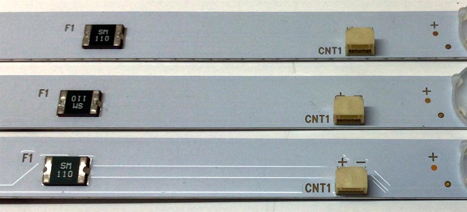 KIT DE LED´S PARA TV SAMSUNG (3 PIEZAS) / NUMERO DE PARTE TAN32044T / TAN32044T V0_01 / E349376HY-AI81075 / 0981-0108-SH04 / 09810108SH04 / MODELO UN32N5300AFXZA VF06 - Imagen 2