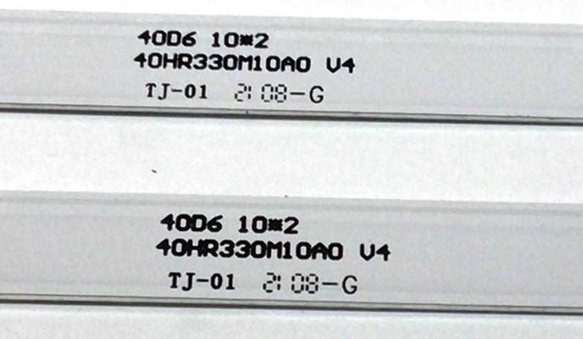 KIT DE LEDS ORIGINAL PARA TV TCL 2 PIEZAS / NUMERO DE PARTE 40HR330M10A0 V4 / 4C-LB4010-HR05JC / 40HR330M10A0 / 40D6 10*2 / 4C-LB4010-HR05J / 40D6 / PANEL LVF395NDEL / MODELOS 40S334 / 40S325 / 40S325MABA / 40S325TAAA / 40S325TABA / 40FE5606 - Imagen 2
