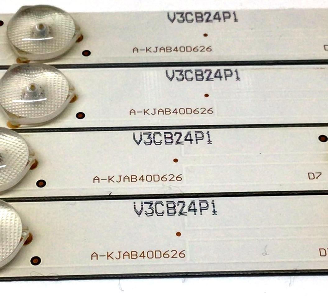 KIT DE LED'S PARA TV TCL (4 PIEZAS) / NUMERO DE PARTE A-KJAB40D626 / 1021295N5V3CB24P100 / 1021295N5V3CB / V3CB24P1 / PANEL JE400D3HC2N-12 / MODELO LED40G45RQ - Imagen 4