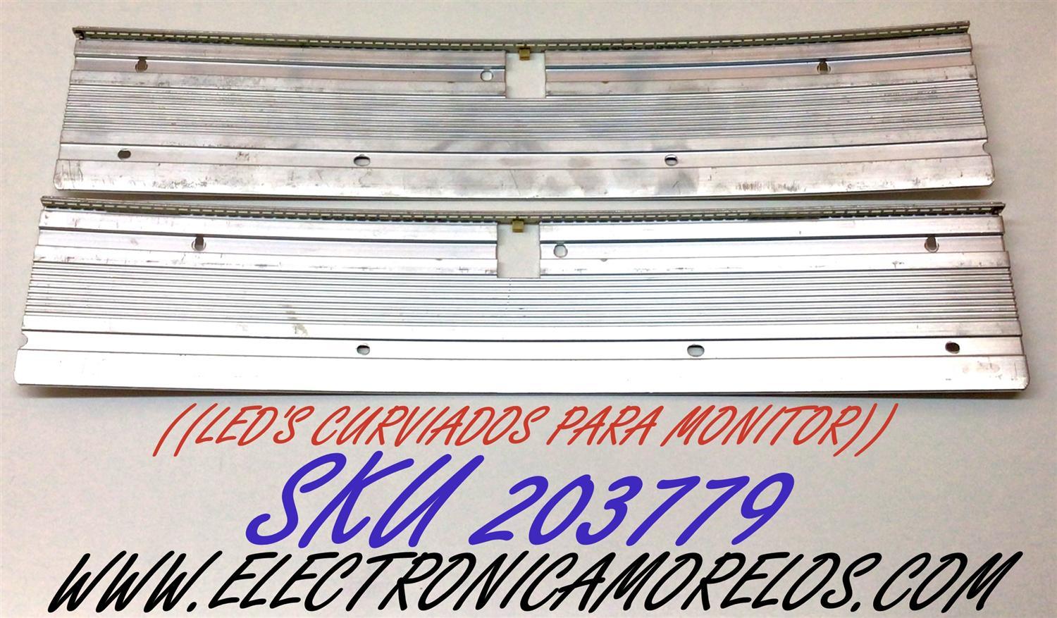 KIT DE LED'S PARA MONITOR CURVO / NUMERO DE PARTE E34042004AM-L / E34042004AM-R / JJ-0635-E34042004AM-L / JJ-0635-E34042004AM-R / 191113 / E491740 / 106.006.10151 / 106.006.10161 / L21F23E0 / 211220GA1