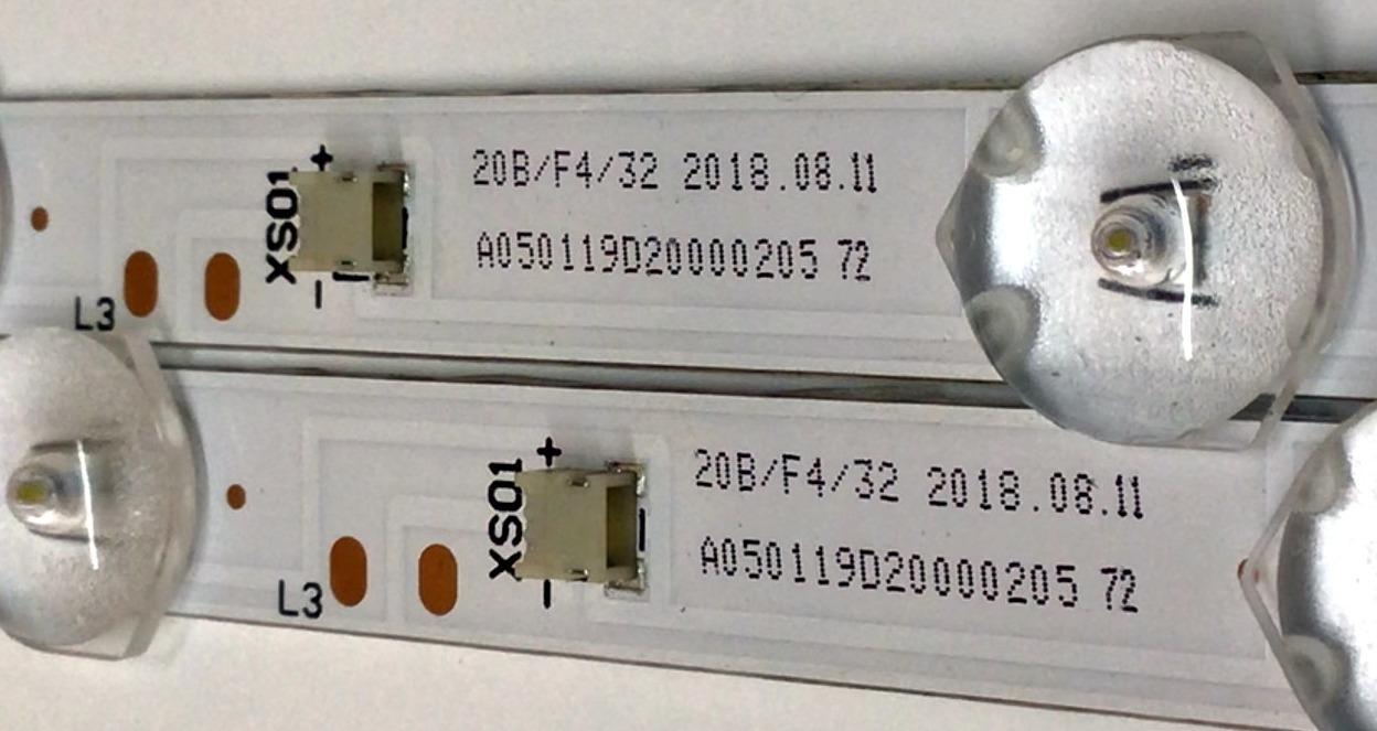 KIT DE LED'S PARA TV ELEMENT (2 PIEZAS) / NUMERO DE PARTE DLED18.5XMDG / 185A3 / E78030 / A050119D20000205 / PANEL MT185WHB -N20 / MODELO ELEFW195 - Imagen 3