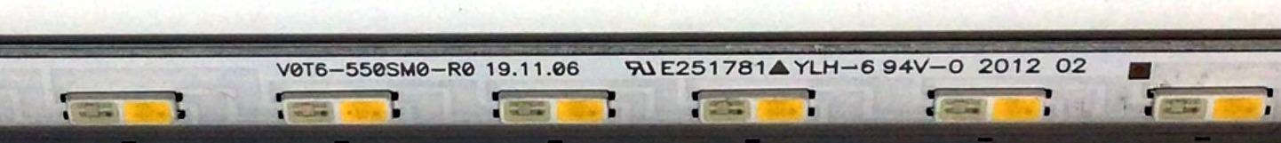 LED PARA TV SAMSUNG / NUMERO DE PARTE 50383A / BN96-50383A / V0T6-550SM0-R0 / E251781 / BN61-16159A #002 / PANEL CY-RT055FGLV3H / MODELO QN55Q70 / QN55Q70TAFXZA FB03 / (MEDIDAS 1.20M x 15CM) - Imagen 3