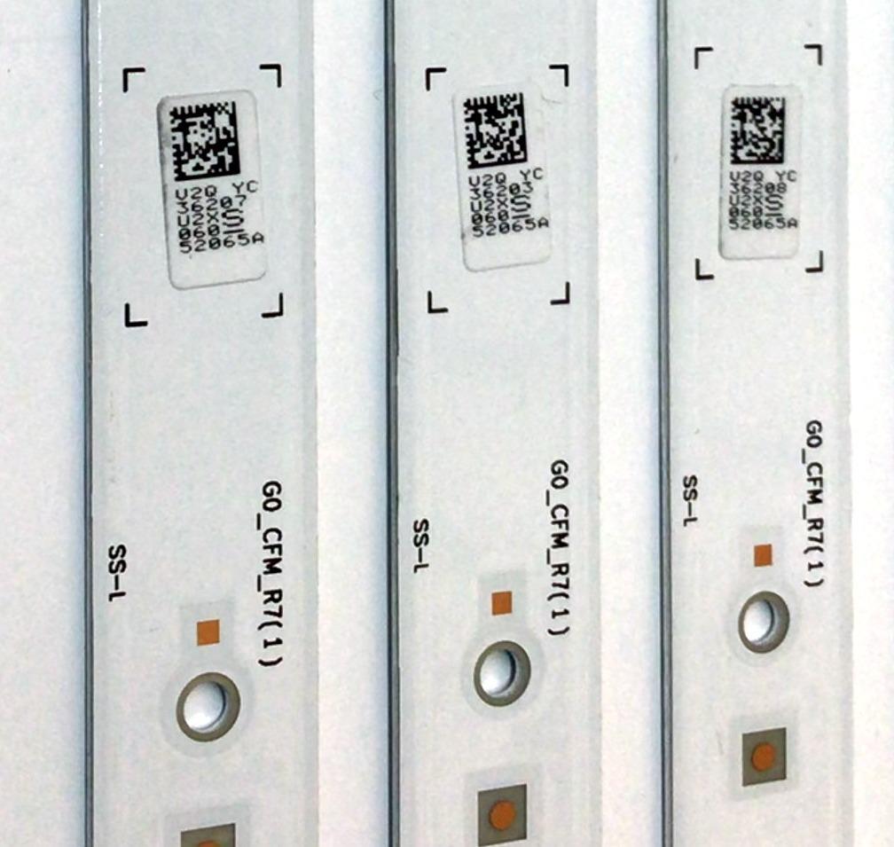 KIT DE LED'S PARA TV SAMSUNG (10 PIEZAS) / BN96-52063A / BN96-52065A / LM41-01033A / LM41-01034A / LM41-00895A / LM41-00896A / G0_CFM_R / G0_CFM_L / R1.0_TBD_100_6.5 / 52063A / 52065A / PANEL CY-BT070HGSV2H / MODELO UN70TU6980 / UN70TU6980FXZA YB02 - Imagen 3