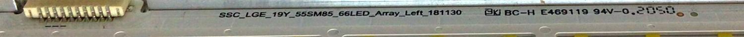 LED PARA TV LG / NUMERO DE PARTE MEK64586501 / SSC_LGE_19Y_55SM85_66LED_ARRAY_RIGHT / SSC_LGE_19Y_55SM85_66LED_ARRAY_LEFT / PANEL'S NC550EQH-ABHH5 / NC550EQH-ABHH1 / MODELOS 55NANO85UNA / 55NANO81ANA / 55SM8100AUA / 55SM8600PUA / (MEDIDAS 1.21M x 13CM) - Imagen 4