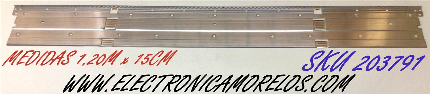 LED PARA TV SAMSUNG (1 PIEZA) / NUMERO DE PARTE BN96-50383A / STC550F64 / BN61-16156A / Q60/70T_STC550F64_7020_2IN1_BLUE_48LED_REV1.0_191107 / Q60/70T_STC550F64 / 200302 / PANEL CY-RT055FGLV3H / MODELO QN55Q70 / QN55Q70TAFXZA / ((MEDIDAS 1.20M x 15CM))