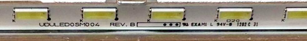 LED PARA TV MAGNAVOX / NUMERO DE PARTE UDULED0SM004 / U20A0XH / 1FM120661 / 120615 / PANEL A20A1XH / MODELO 26ME402V/F7 - Imagen 4