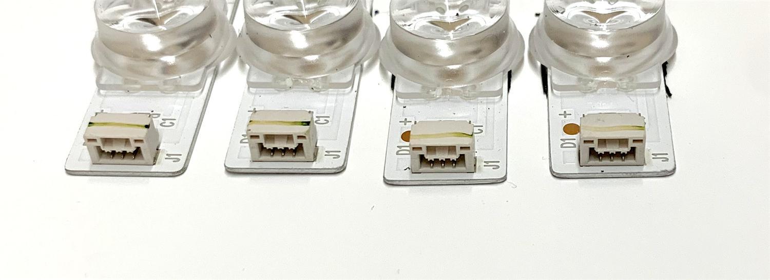 KIT DE LED'S PARA TV TCL (4 PIEZAS) / NUMERO DE PARTE 4C-LB5007-YH / YHE-4C-LB5007-YH03J / TCL-GIC-50D6-3030-4X7-LX20180417 / TCL-GC-50D6-3030-4X7-LX20180417 VER.3 / PANEL LVU500NDEL / V500DJ6-QE1 / MODELOS 50S421 / 50S423 TCAA - Imagen 4