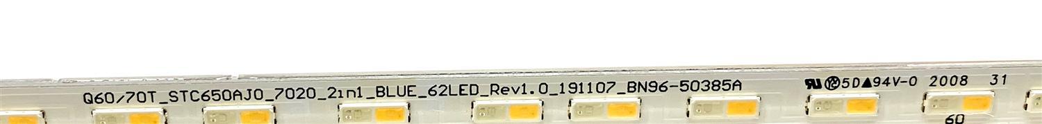 LED PARA TV SAMSUNG (1 PIEZA) / NUMERO DE PARTE STC650AJ0 / BN96-50385A / BN61-15486A / BN61-15486B / Q60/70T_STC650AJ0_7020_2IN1_BLUE_62LED_REV1.0 / PANEL'S CY-RT065HGHV2H / CY-RT065FGLV2H / MODELOS QN65Q6D / QN65Q60 / QN65Q70 / ((MEDIDAS 1.42M x 12CM)) - Imagen 4