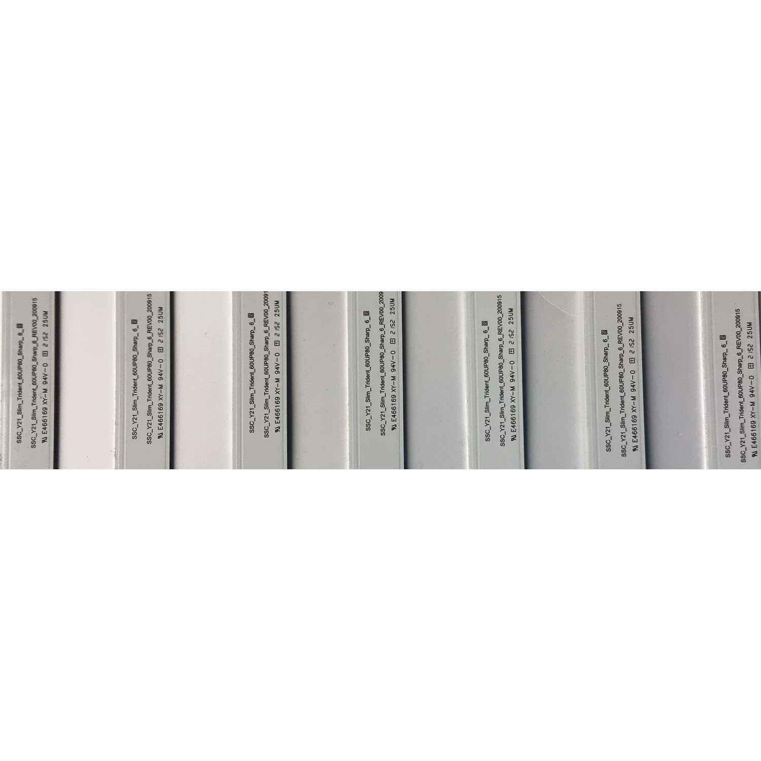 KIT DE LED'S PARA TV LG ((8 PIEZAS)) / NUMERO DE PARTE EAV65035601 / SSC_Y21_SLIM_TRIDENT_60UP80_SHARP_6_S / SSC_Y21_SLIM_TRIDENT_60UP80_SHARP_6_REV00_200915 / PANEL NC600TQG-VSKH1 / NC600TQG-VSLH3 / JE601R3HD27 / 60UP8000PUR / 60UP8000PSB - Imagen 3