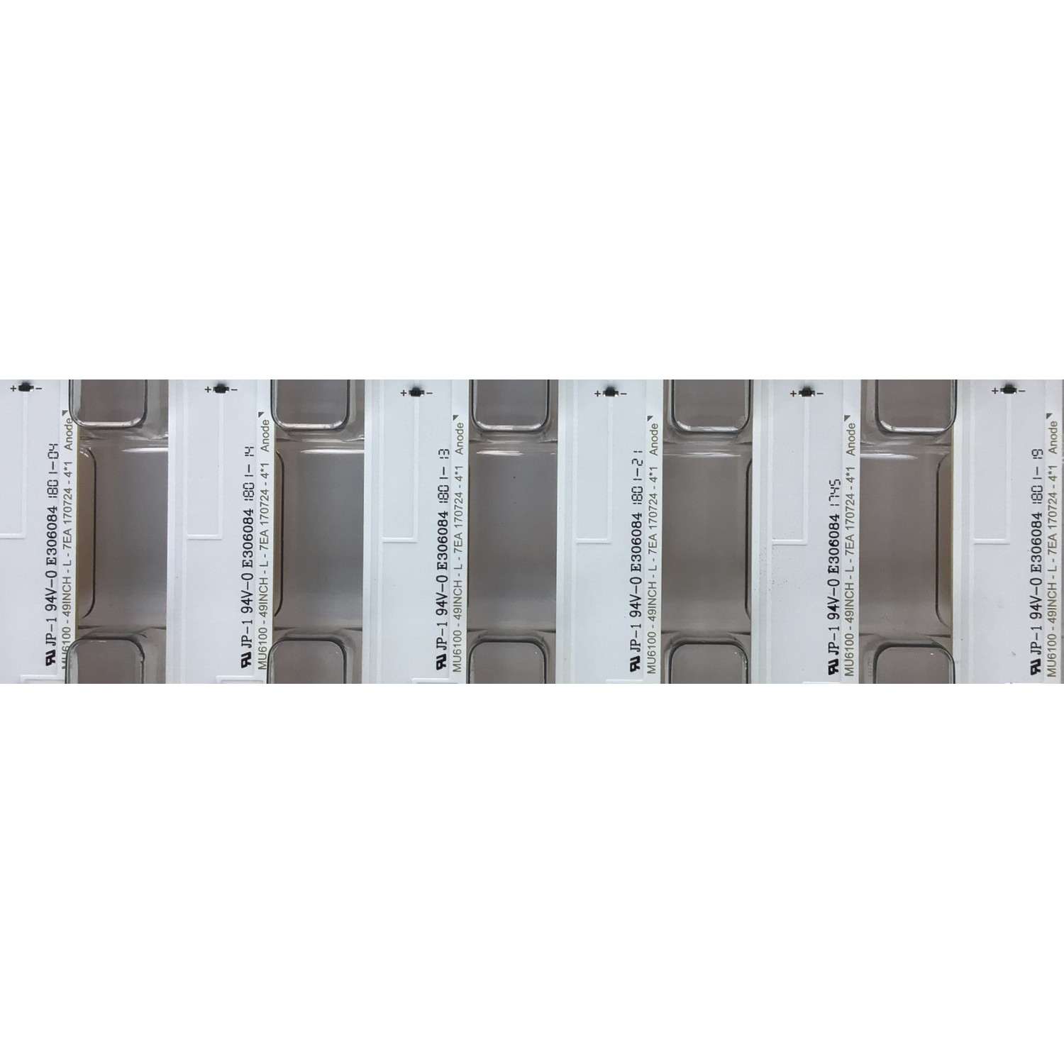 KIT DE LEDS PARA TV SAMSUNG NUEVOS / 12 PZ ORIGINAL / NUMERO DE PARTE / 40632A / 40633A / MU6100-49INCH-L-R-7EA170724 / MU6100-49INCH-R-5EA 170724 / MODELOS "UN49MU650DFXZA / UA49KU6500W / UA49MU6300G / UA49KU6300G / UA49MU6300KXMR / UA49MU6300K - Imagen 6