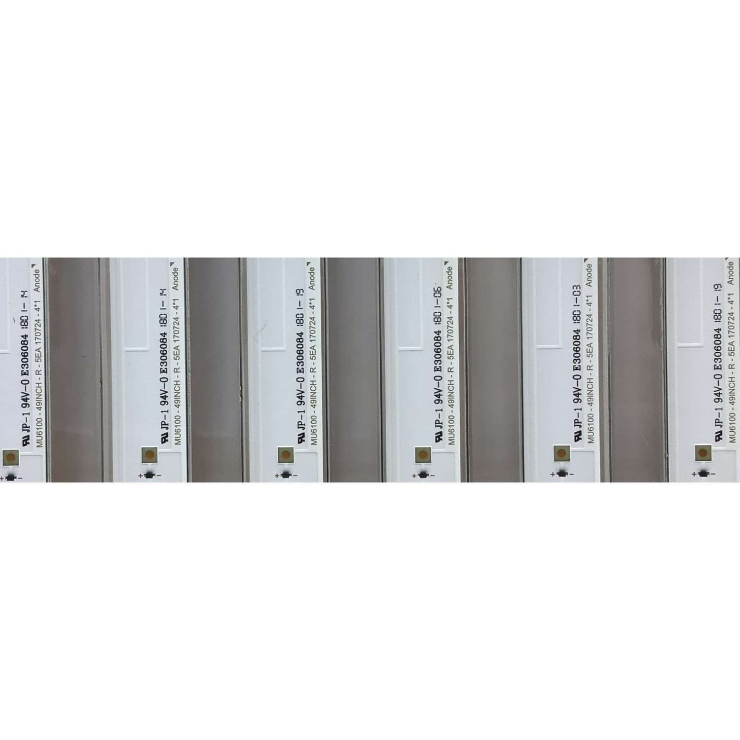 KIT DE LEDS PARA TV SAMSUNG NUEVOS / 12 PZ ORIGINAL / NUMERO DE PARTE / 40632A / 40633A / MU6100-49INCH-L-R-7EA170724 / MU6100-49INCH-R-5EA 170724 / MODELOS "UN49MU650DFXZA / UA49KU6500W / UA49MU6300G / UA49KU6300G / UA49MU6300KXMR / UA49MU6300K - Imagen 5