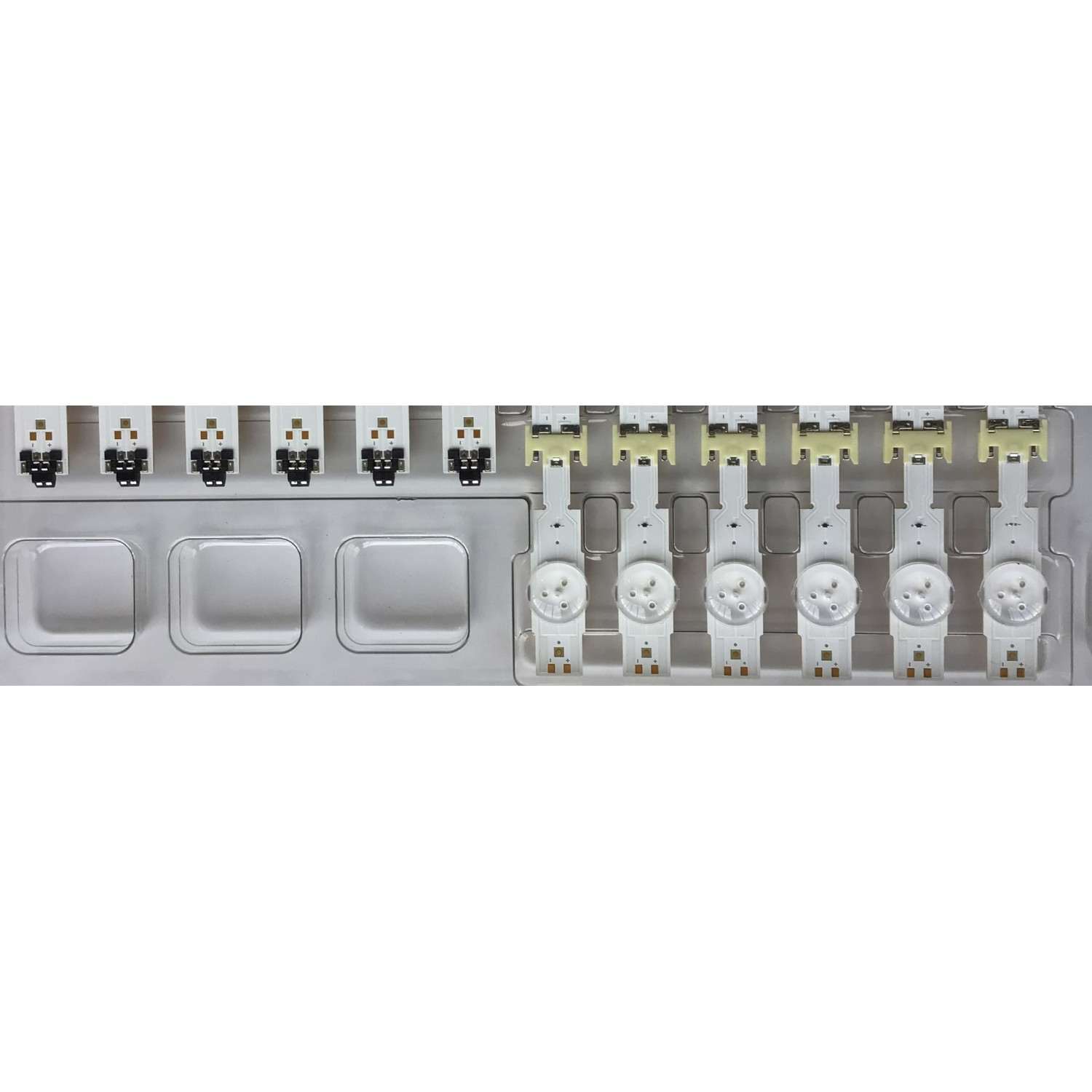 KIT DE LEDS PARA TV SAMSUNG NUEVOS / 12 PZ ORIGINAL / NUMERO DE PARTE / 40632A / 40633A / MU6100-49INCH-L-R-7EA170724 / MU6100-49INCH-R-5EA 170724 / MODELOS "UN49MU650DFXZA / UA49KU6500W / UA49MU6300G / UA49KU6300G / UA49MU6300KXMR / UA49MU6300K - Imagen 4