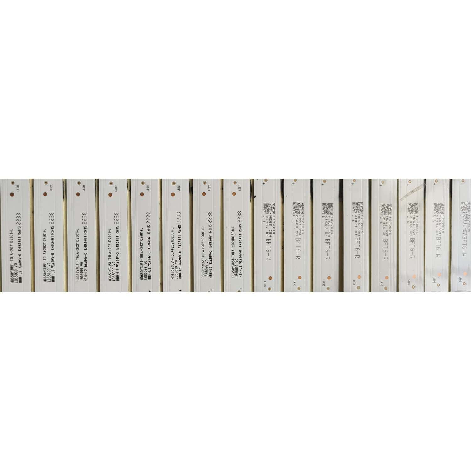 KIT DE LEDS PARA TV HISENSE ( 16 PZ )/ NUMERO DE PARTE LB65099 / HD650Y3U51-T0LA+2021102601+R / HD650Y3U51-T0LA+2021102601+L / 1270835 / PANEL HD650Y3U51-T0LA/S0/GM/ROH / MODELO 65U6H - Imagen 2