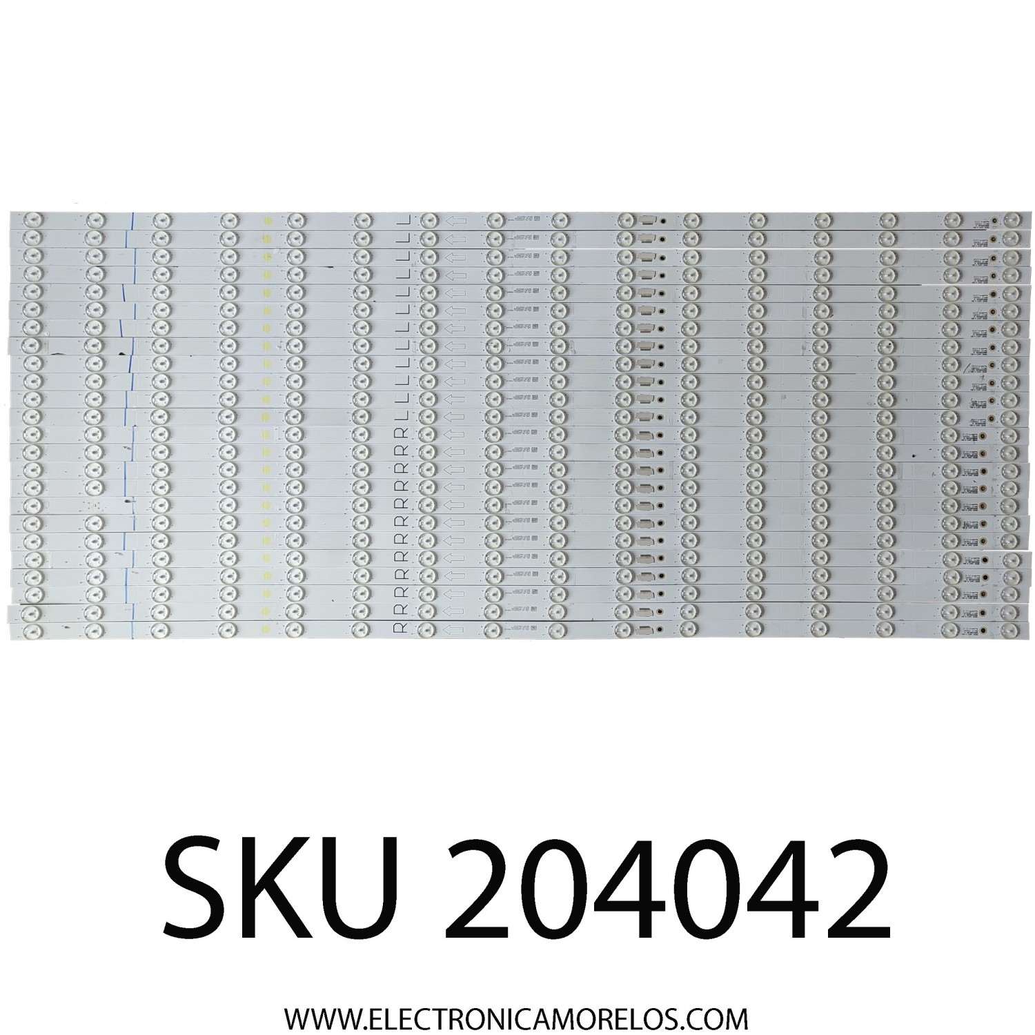 KIT DE LEDS PARA TV TCL (24 PZ) / NUMERO DE PARTE 98HR330M16B1 V1 / 98HR330M16A1 V1  / B0101-000333  / 220324/00612 / B0101-000332 / 98X9C 16X12 A-B01 / 98X9C 16X12 B-B01 / PANEL LVU980NDJL CD9W02 V1 / ST9751D01-2 VER.2.1 / MODELO 98R75(