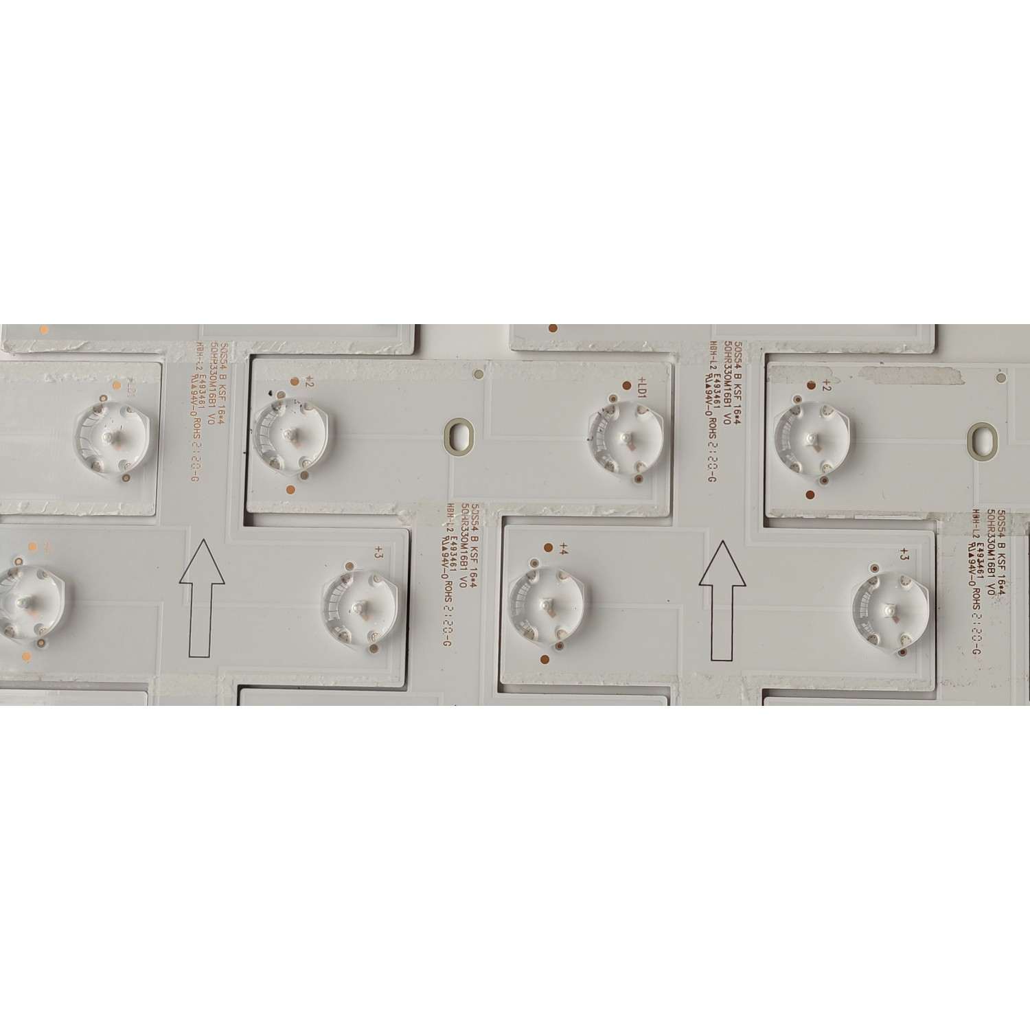 KIT DE LEDS PARA TV TCL / NUMERO DE PARTE 50HR330M16B1 V0 / 50S54 B KSF / B0101-000159 / HR/01/210618/01176 / LD6A05U2C / PANEL LVU500NDDJ HS9W00 V1 / CV500U2-L02 / MODELO 50S546 - Imagen 2