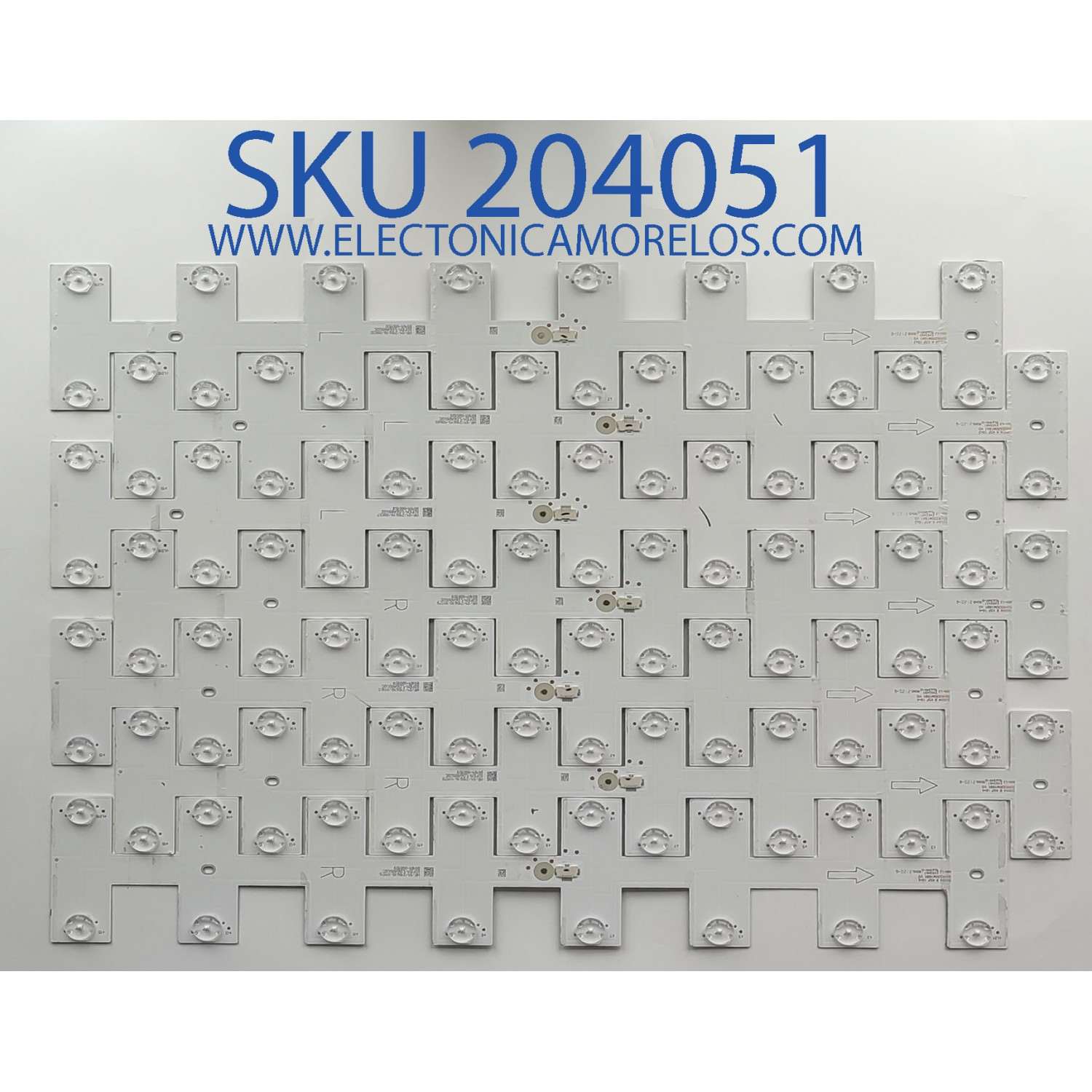 KIT DE LEDS PARA TV TCL / NUMERO DE PARTE 50HR330M16B1 V0 / 50S54 B KSF / B0101-000159 / HR/01/210618/01176 / LD6A05U2C / PANEL LVU500NDDJ HS9W00 V1 / CV500U2-L02 / MODELO 50S546