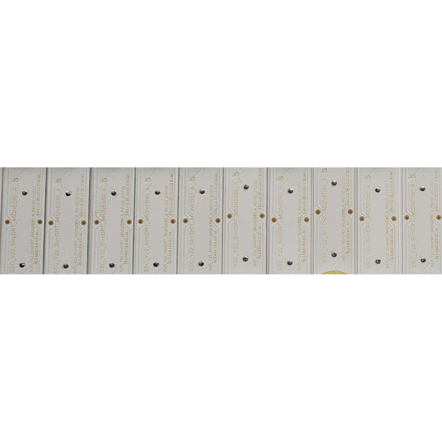 KIT DE LED'S PARA TV LG ((72 PIEZAS)) / NUMERO DE PARTE EAV65027701 / EAV65027801 / SSC_Y22_SLIMDRT_86QNED80_A_S / SSC_Y22_SLIMDRT_86QNED80_B_S / PANEL NC860DQD-AALH1 / DISPLAY LC860DQR (SP)(A1) / MODELO 86QNED80UQA / 86QNED80UQA.BUSYLKR - Imagen 3