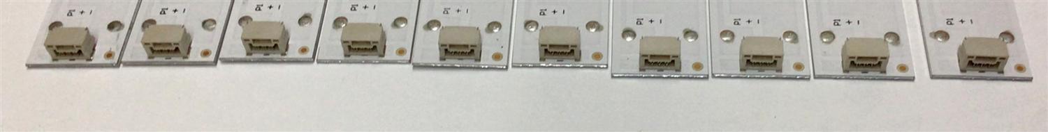 KIT DE LED'S PARA TV KALLEY (10 PIEZAS) / NUMERO DE PARTE 4C-LB550T-HRGC / 55HR332M05AD / 55A7000 / HBH-L1 / PANEL LVU550LGDX E0110 / MODELO K-LED55UHDSPK - Imagen 2