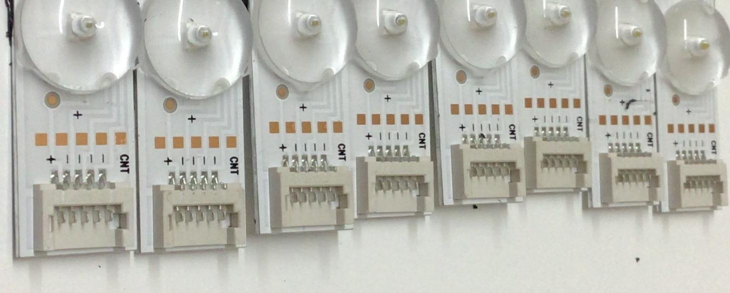 KIT DE LED'S PARA TV HISENSE ((8 PIEZAS)) / NUMERO DE PARTE CRH-BXK55Y3U513030T0812190-REV1.0 / HD550Y3U51-T0LA+2021092401+SVH550FE8 / HD550Y3U51-T0LA / 2021092401 / SVH550FE8 / 1269697 / PANEL HD550Y3U51 / HD550Y3U51-T0LG / T550QVN10.0 / MODELOS 55U6H - Imagen 2
